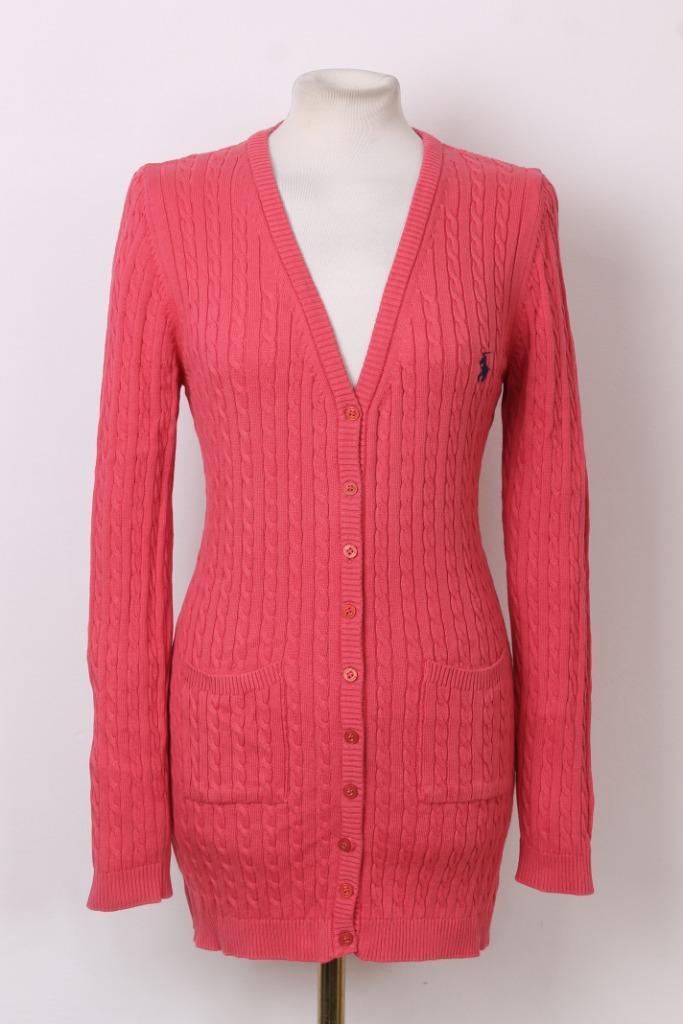 Herfst! Lang vest van RALPH LAUREN maat 40, Kleding | Dames, Truien en Vesten, Zo goed als nieuw, Maat 38/40 (M), Roze, Verzenden