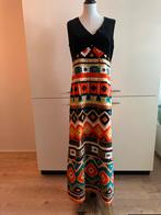 Vintage maxi-jurk bohemian stijl, Zwart, Maat 42/44 (L), Ophalen of Verzenden, Zo goed als nieuw