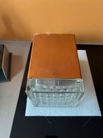 Vintage Raak plafondspots met helder reliefglas, Ophalen of Verzenden, Zo goed als nieuw, Glas
