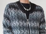 ELVIRA Geweldig Zwart/Wit/Grijs Dun Vestje  met Rits XL, Zwart, Maat 46/48 (XL) of groter, Ophalen of Verzenden, Zo goed als nieuw