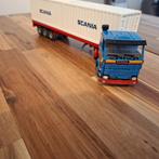SCANIA 142H DEMO & 3 AS TR + CONTAINERS ECHT WIT + DEUREN ., Verzenden, Zo goed als nieuw, Bus of Vrachtwagen, Tekno