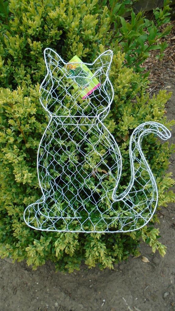 METALEN BUXUS FIGUUR KAT GROOT NIEUW, Tuin en Terras, Planten | Struiken en Hagen, Struik, Buxus, Minder dan 100 cm, Ophalen of Verzenden