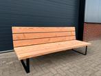 Houten Tuinbank met Metalen Frame, ., 3 zitplaatsen, Bank, Nieuw