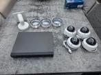 Hikvision set. NVR + 4 Dome cameras., Ophalen of Verzenden, Gebruikt
