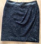 Nieuw IKKS rokje maat 40 van tweed stof en leer, Maat 38/40 (M), IKKS, Zwart, Nieuw