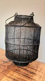 Zwart windlicht, 25 tot 50 cm, Zwart, Ophalen of Verzenden, Zo goed als nieuw