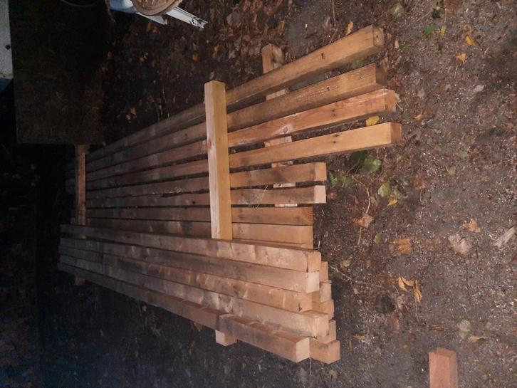 Lange vuren balken, Doe-het-zelf en Verbouw, Hout en Planken, Gebruikt, Balk, Vuren, 300 cm of meer, 50 mm of meer, Ophalen