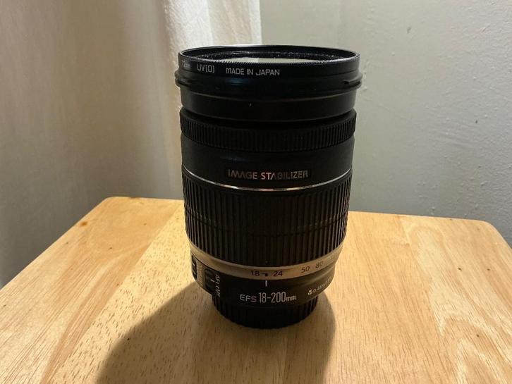 Canon EF-s 18-200 IS, Audio, Tv en Foto, Fotografie | Lenzen en Objectieven, Zo goed als nieuw, Telelens, Zoom, Ophalen