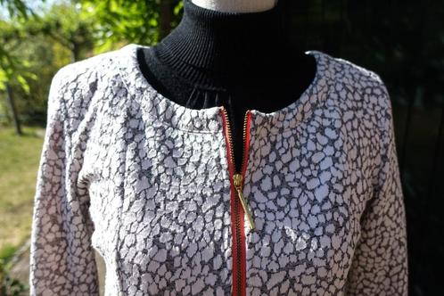 grijs wit vest jasje van Supertrash mt M, Kleding | Dames, Truien en Vesten, Maat 38/40 (M), Grijs, Ophalen of Verzenden