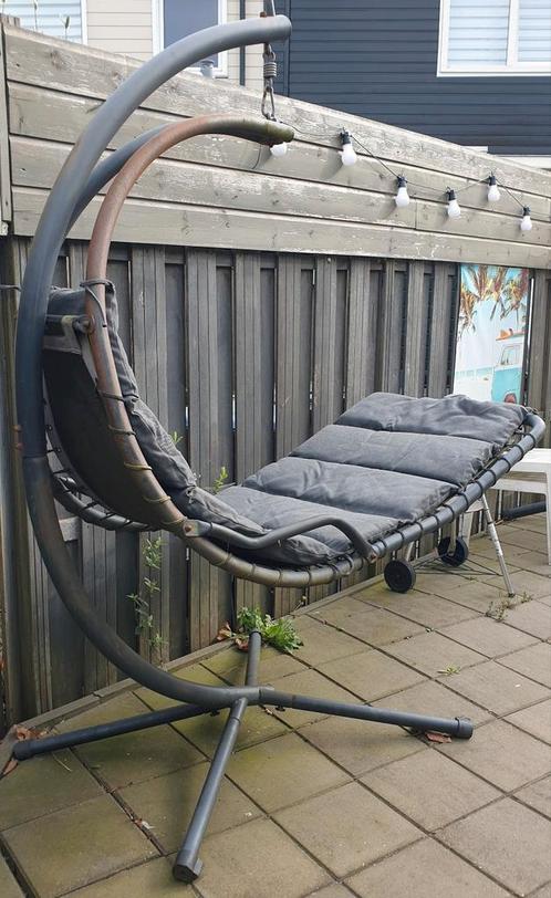 Hangstoel met standaard, Tuin en Terras, Hangmatten, Gebruikt, Eenpersoons, Met standaard, Buiten, Ophalen