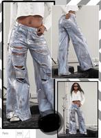 Nieuw sexy jeans denim broek maat spijkerbroek 40 met zilver, Ophalen of Verzenden, Nieuw, Blauw, W30 - W32 (confectie 38/40)