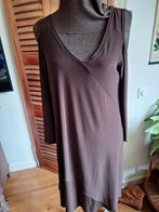 Magna jurk bruin 44 46 kreukvrij stretch, Kleding | Dames, Bruin, Maat 42/44 (L), Ophalen of Verzenden, Zo goed als nieuw
