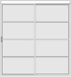 Schuif stalen deur / Sliding steel door, Binnendeur, Nieuw, Schuifdeur, Glas
