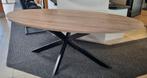 Nieuwe Ovale Eettafel met Metalen Onderstel 220x110x76, Ophalen, 100 tot 150 cm, Zo goed als nieuw, Metaal
