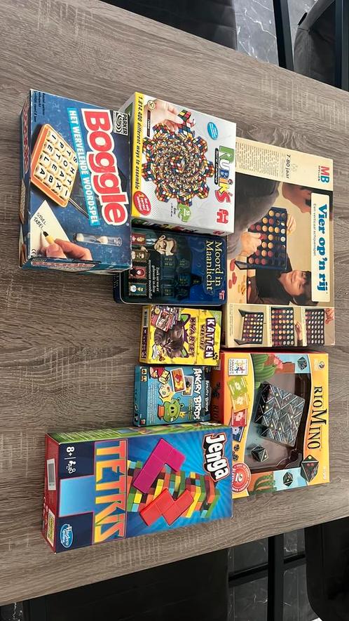 Diverse Bordspellen: Vier op een Rij, Rubiks Cube, Meer, Hobby en Vrije tijd, Gezelschapsspellen | Bordspellen, Gebruikt, Een of twee spelers