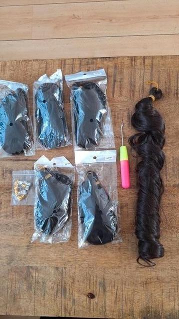 Haar extentions bruin, lang. Nieuw! beschikbaar voor biedingen