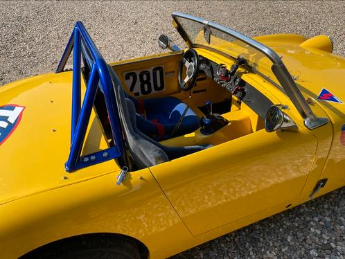 Austin (Healey) Sprite MK1 Ex FIA Historische race auto!, Auto's, Oldtimers, Particulier, Benzine, Cabriolet, Handgeschakeld, Overige kleuren