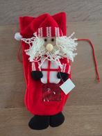 Cadeauzak kerst voor fles drank, Verzenden, Nieuw