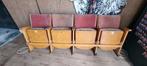 4 vintage bioscoopstoelen – ideaal voor thuisbioscoop!, Antiek en Kunst, Antiek | Meubels | Stoelen en Banken, Ophalen