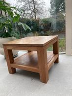 Massief teak bijzettafel, Ophalen, Minder dan 45 cm, Gebruikt, Vierkant