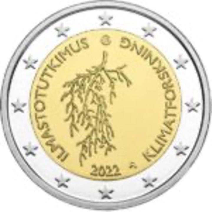 2 euro Finland “Klimaatonderzoek’’ UNC 2022, Postzegels en Munten, Munten | Europa | Euromunten, Losse munt, 2 euro, Finland, Verzenden