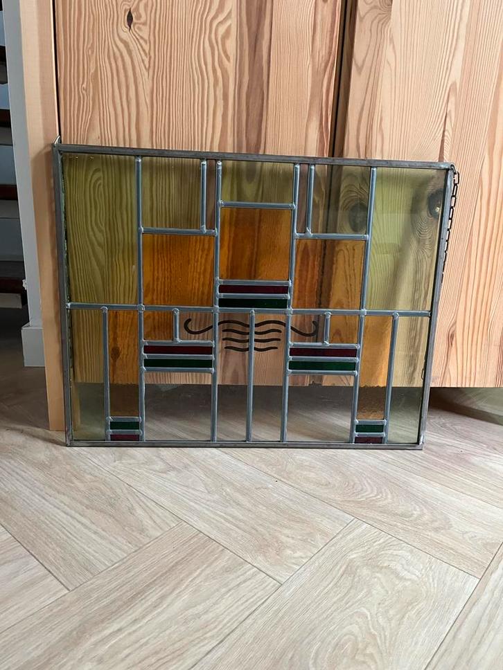 Glas in Lood Raamhanger - Decoratief, Antiek en Kunst, Antiek | Glas en Kristal, Ophalen