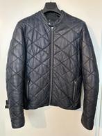 Goosecraft - blauw leren jack | maat L, Goosecraft, Ophalen of Verzenden, Zo goed als nieuw, Maat 48/50 (M)