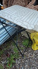 Tafeltje bistro tafeltje, Ophalen, Gebruikt, Rond, Metaal