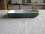 Emile Henry groene ovenschaal D27cm bij 20,5cm H4,5cm, Huis en Inrichting, Keuken | Servies, Keramiek, Overige typen, Ophalen of Verzenden