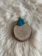 Zilveren Turquoise ring, Ophalen of Verzenden, Zo goed als nieuw, Zilver, Dame