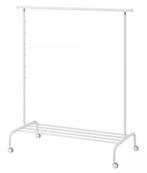 RIGGA Kledingrek op wielen - Wit, Ophalen, Met wielen, Zo goed als nieuw