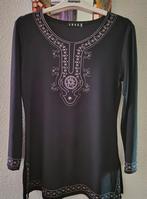 Prijs gezakt ! Mooie nette zwarte kaftan of tuniek mt. 40/42, Zwart, Maat 42/44 (L), Lusa, Ophalen of Verzenden