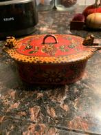 Antiek Hindeloopen Beschilderde Butte volkskunst miniatuur, Antiek en Kunst, Ophalen of Verzenden