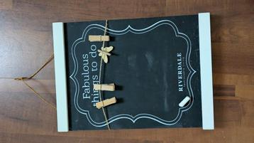 Riverdale Krijtbord met Houten Frame