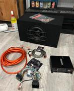 Subwoofer met versterker en kabels, Auto diversen, Autospeakers, Ophalen of Verzenden, Nieuw