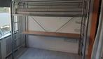 Metalen/ijzeren hoogslaper met bureau, Ophalen, Gebruikt, Eenpersoons, 200 cm