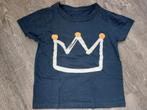 Donkerblauw t'shirt kroon leuk voor Koningsdag maat 110/116, Kinderen en Baby's, Ophalen of Verzenden, Gebruikt, Jongen of Meisje