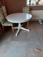 Ikea ingatorp rond uitschuifbaar wit eettafel, Huis en Inrichting, Tafels | Eettafels, Ophalen, 100 tot 150 cm, Rond, Nieuw