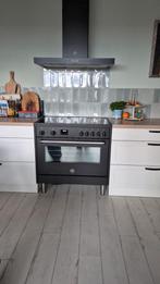 Keuken met inductiefornuis. Zo Goed Als Nieuw!, Ophalen, Zo goed als nieuw, Wit, Hout