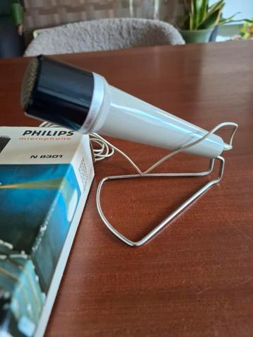 Vintage Philips N 8301 Microfoon met Doos beschikbaar voor biedingen