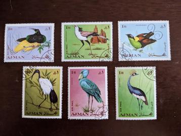 AJMAN 1969 serie VOGELS beschikbaar voor biedingen