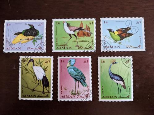 AJMAN 1969 serie VOGELS, Postzegels en Munten, Postzegels | Thematische zegels, Gestempeld, Dier of Natuur, Verzenden