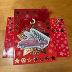 Luxe kerstkaart met uitdruk hanger / bijpassende envelop 8, Ophalen of Verzenden, Zo goed als nieuw, Kerst