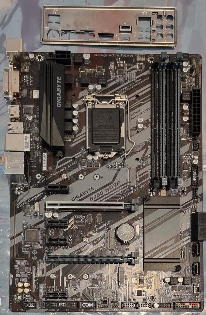 Gigabyte B360 HD3P Moederbord Socket 1151, Computers en Software, Moederborden, Gebruikt, DDR4, Ophalen of Verzenden