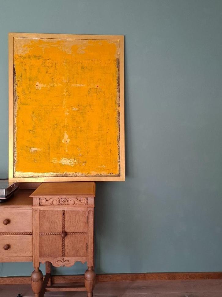 Oil paintings with mysterious and religious connotations, Antiek en Kunst, Kunst | Beelden en Houtsnijwerken, Ophalen of Verzenden