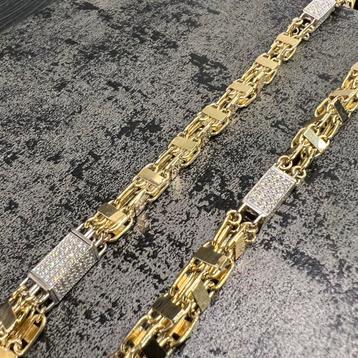14k gouden ketting magnum schakel massief 70 cm beschikbaar voor biedingen