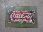 emaille reclamebord: Coca Cola GESEALD, Verzamelen, Ophalen of Verzenden, Nieuw, Reclamebord