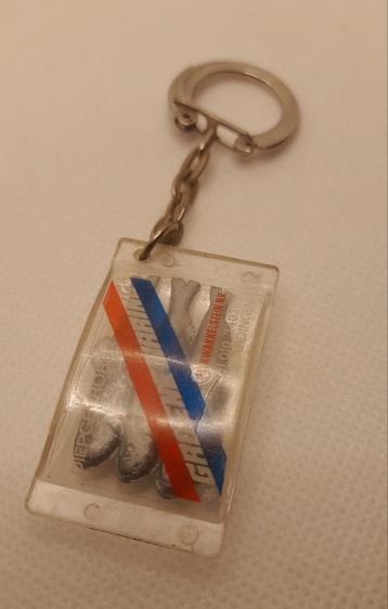 Oude vintage sleutelhanger ingevroren groene haring  beschikbaar voor biedingen