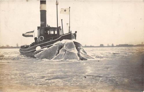 AW396 Fotokaart ijsbreker boot Hoop en Hoop Rotterdam, Verzamelen, Ansichtkaarten | Nederland, Ongelopen, Zuid-Holland, Voor 1920