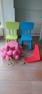 Ikea stoelen, krukje + 2 lampen en boekensteun, Ophalen of Verzenden, Zo goed als nieuw